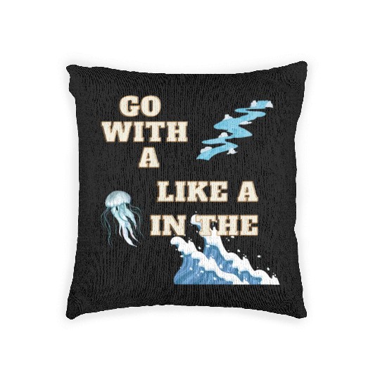 Embracing the Jellyfish Mentality Woven Pillows