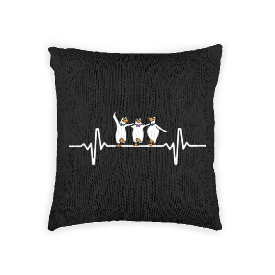 Heart beat Penguin Woven Pillows for Nurses and Doctors