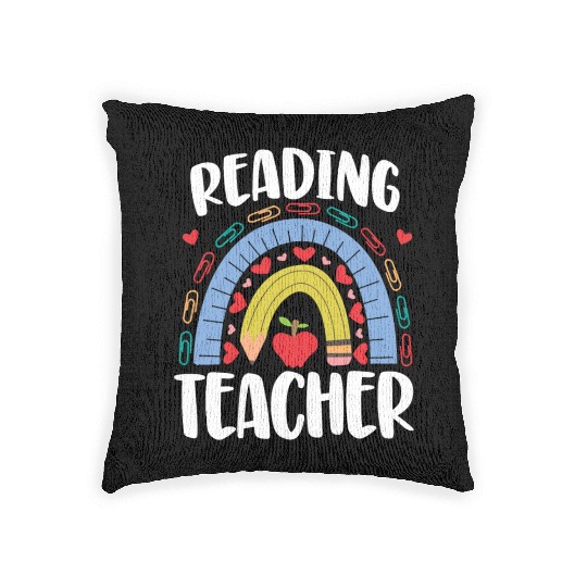 Reading Teacher Woven Pillows