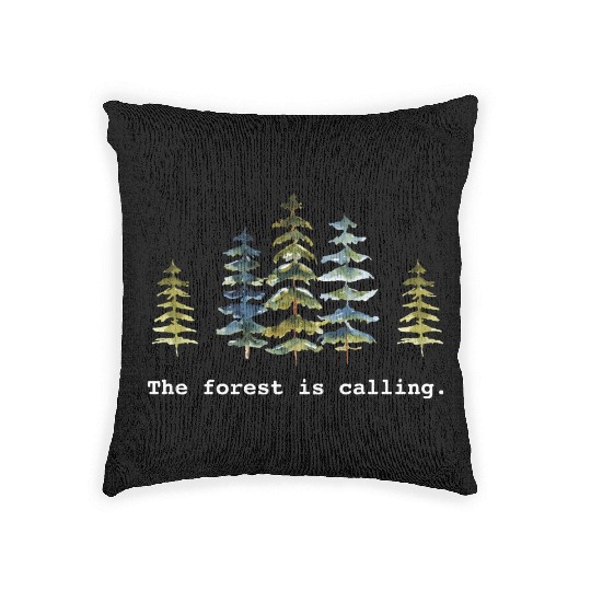 The Forest is calling Nature Lovers Woven Pillows