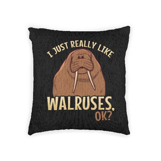 Walrus Walruses Walrus Lover Woven Pillows