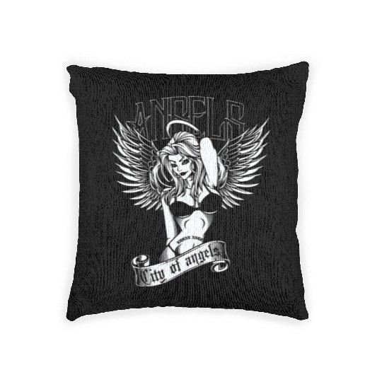 Angels - City of Angels collection Woven Pillows