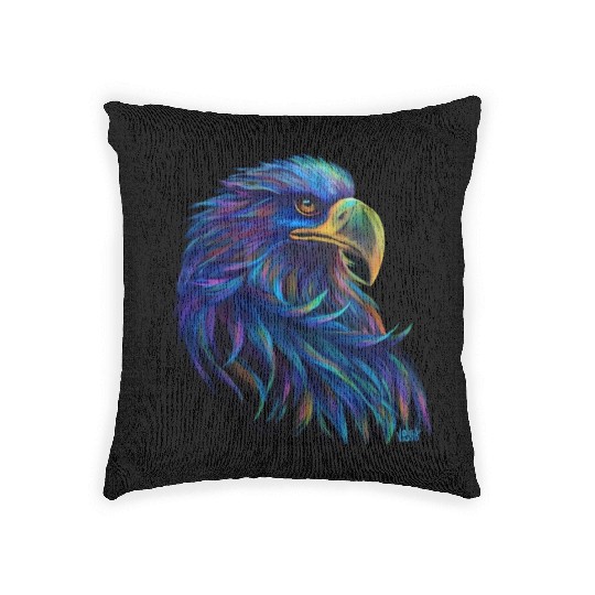 The Eagle by Vibrant Artworks Woven Pillows