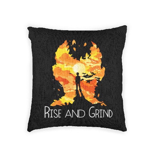Rise and Grind Woven Pillows