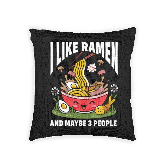 Ramen Gift Japanese Noodle Soup Bowl Ramen Woven Pillows