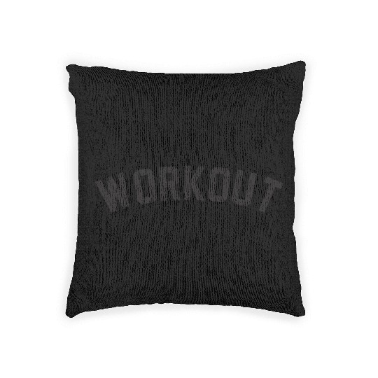 Workout Gym Wording Woven Pillows