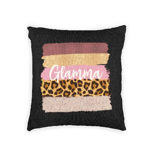 Glamma Glam Ma Nana Leopard Woven Pillows