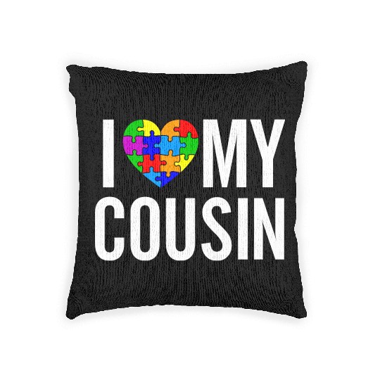 I Love My Cousin Woven Pillows