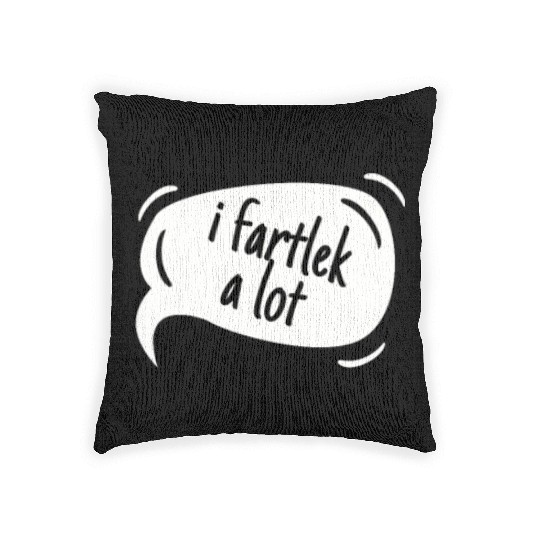 Cross Country Run Woven Pillows, I Fartlek A Lot, Unisex