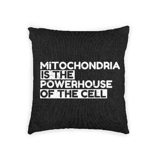 Mitochondria Is The Powerhouse Of The Cell Woven Pillows