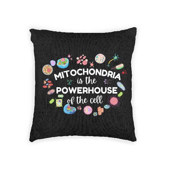 Mitochondria Is The Powerhouse Of The Cell Woven Pillows