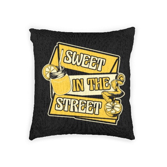 Sweet In The Street Lemon Juice Business Lemonade Woven Pillows