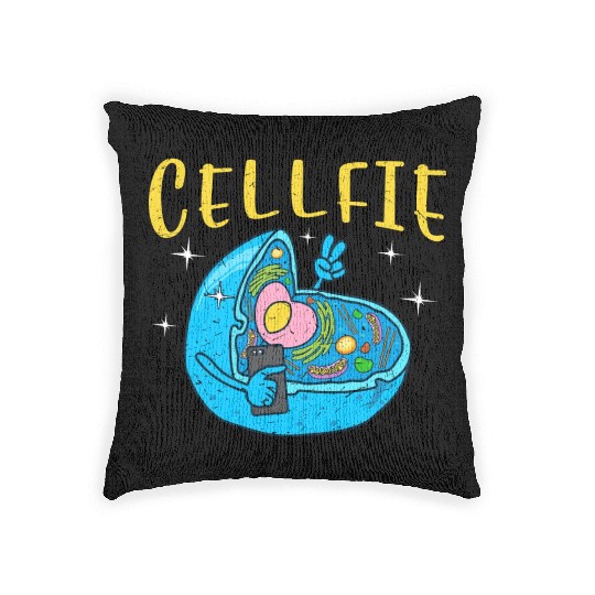 Cell Fie Funny Science Biology Teacher Woven Pillows