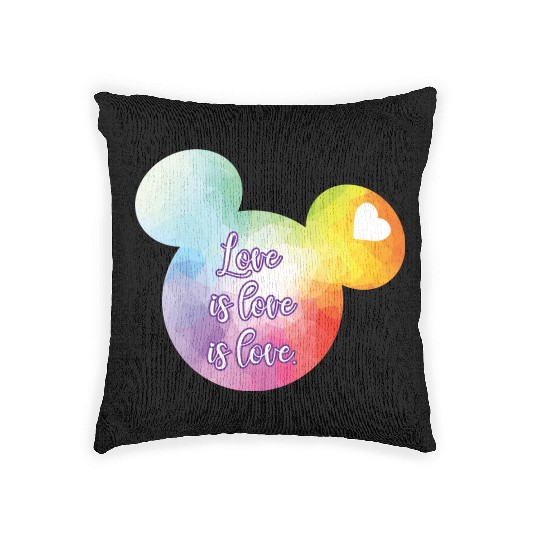 Right Chest Love Is Love Woven Pillows