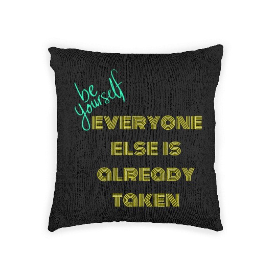 Unique Identity Woven Pillows - Be Yourself