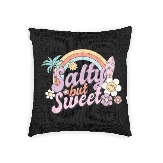 Salty but Sweet, Summer, Retro, Woven Pillows