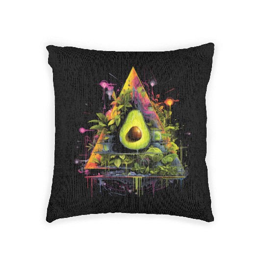 Avocado Triangle Woven Pillows