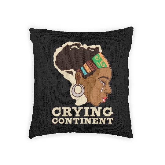 Afro Black Girl Pride Afro Girl Afrocentric Melani Woven Pillows