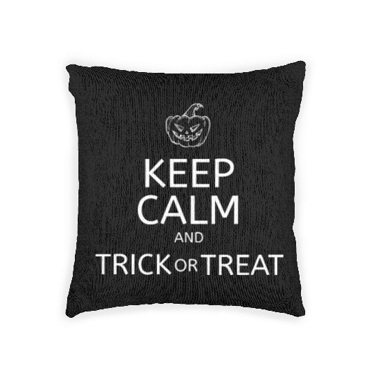 Keep Calm Halloween Woven Pillows