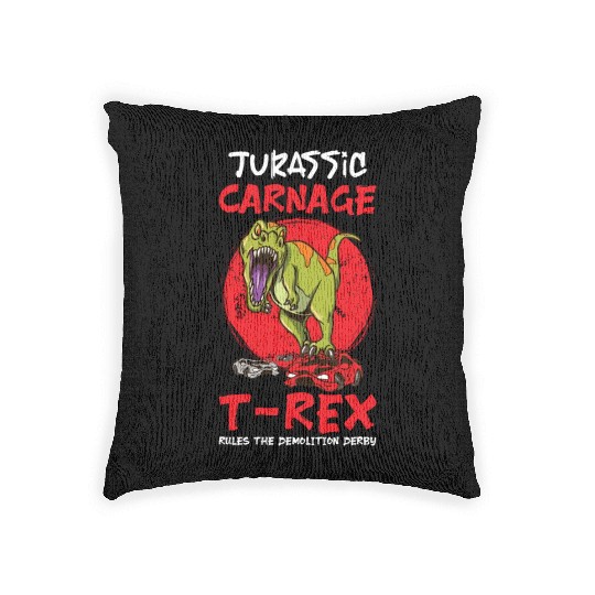 Demo Derby Demolition Derby Demolition Derby Lover Woven Pillows
