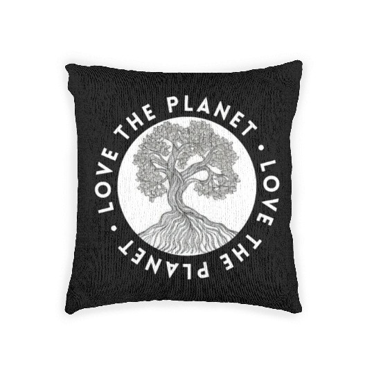 Tree: detailed, relaxing, & positive Woven Pillows