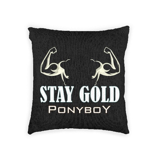 Gym Stay Gold Ponyboy Woven Pillows