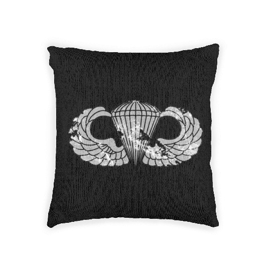 us army parachutist badge airborne jump wings pa Woven Pillows