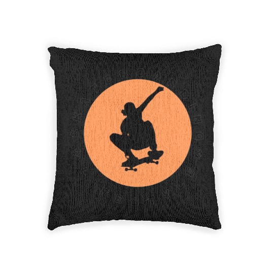 Skateboard - Skater - Skateboarding Gift Woven Pillows
