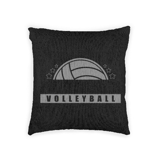 Mustangs Volleyball Coach Sports Team Spirit Wear Woven Pillows