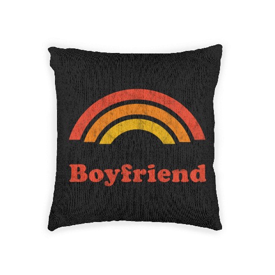 I Love My Boyfriend Woven Pillows