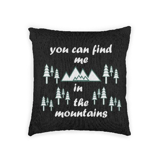 Take a Hike, Hiking Lover, Adventure, Nature. Woven Pillows