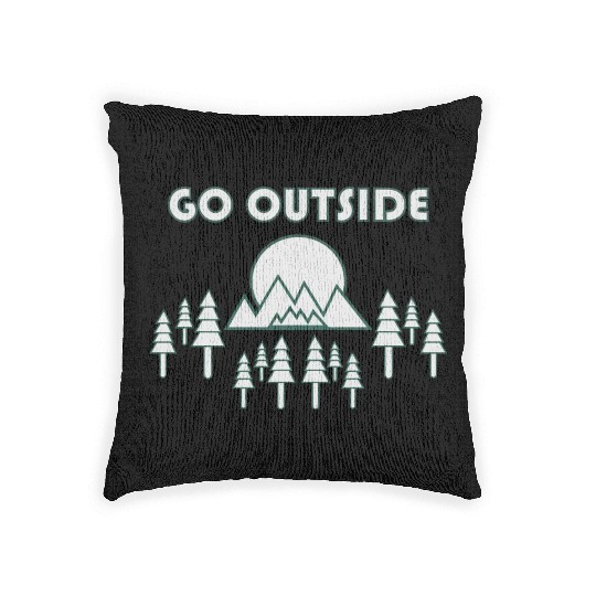 Take a Hike, Hiking Lover, Adventure, Nature. Woven Pillows