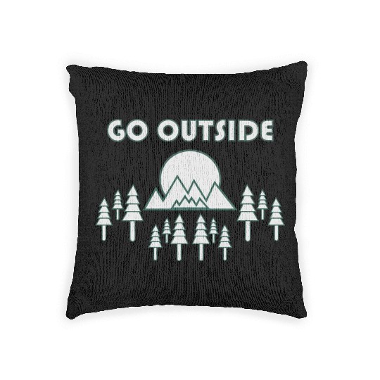Take a Hike, Hiking Lover, Adventure, Nature. Woven Pillows