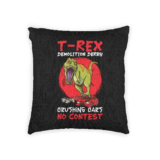 Demo Derby Demolition Derby Demolition Derby Lover Woven Pillows