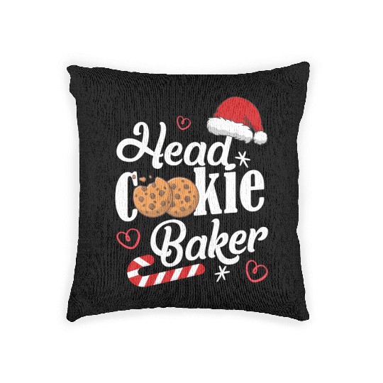 Head Cookie Baker Woven Pillows