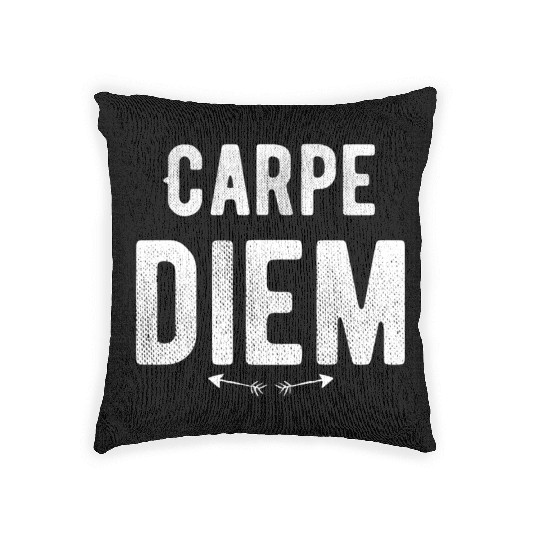 Carpe diem - Seize the Day Woven Pillows