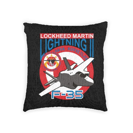Lockheed Martin F 35 Woven Pillows
