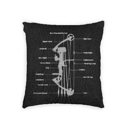 Outdoor Hunting Bow Definition Of Archery Arrow Woven Pillows