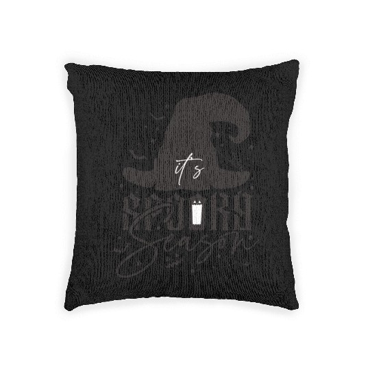 It s Spooky Season Black Woven Pillows