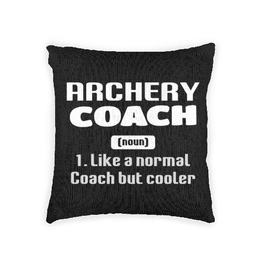 Outdoor Hunting Bow Arrow Funny Archery Coach Woven Pillows