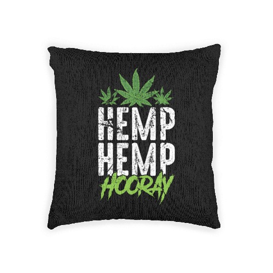 Hemp Hemp Hooray Pot Lover Woven Pillows