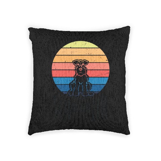 Schnauzer Love Woven Pillows