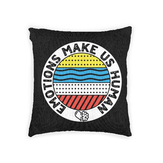 Emotions Make Us Human Woven Pillows