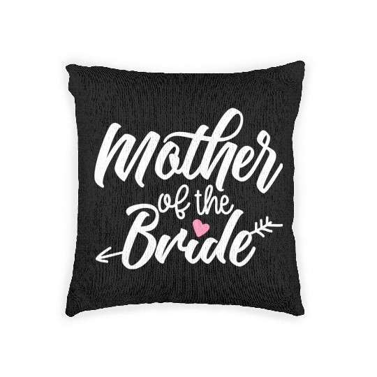 Mother Of Bride Wedding Bachelorette Bridal Woven Pillows