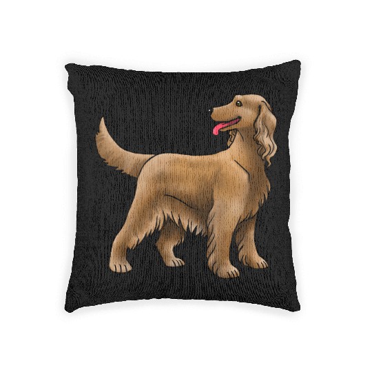 Dog Irish Setter Red Woven Pillows