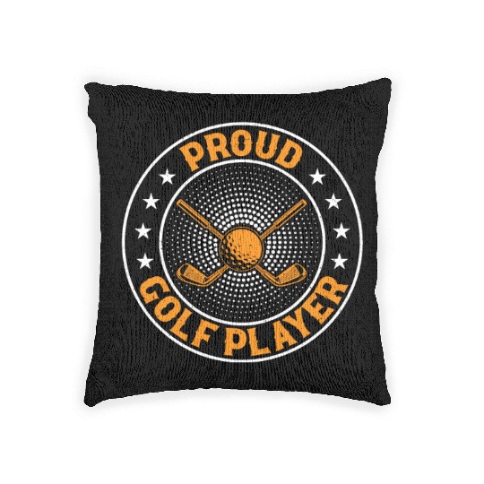 Golf Player Golfing Golfer - Proud Golf Player Woven Pillows