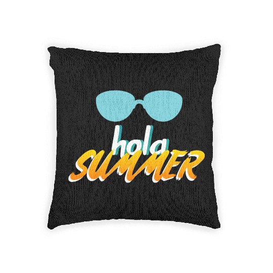 hola summer Woven Pillows