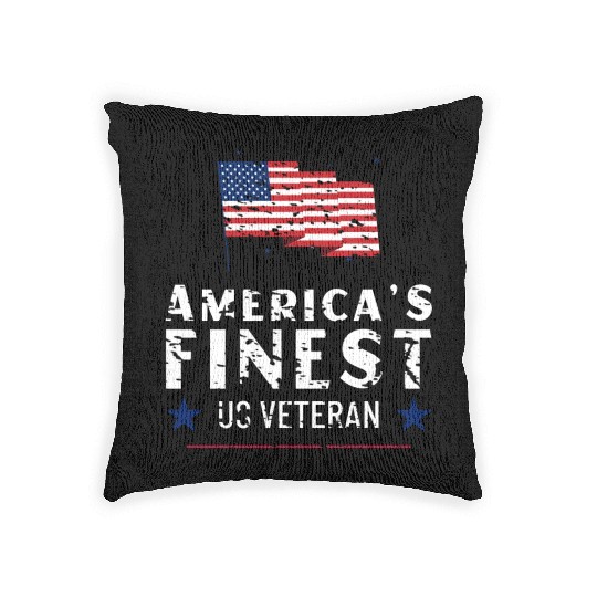 American Veteran | US Veteran | Military Veteran Woven Pillows