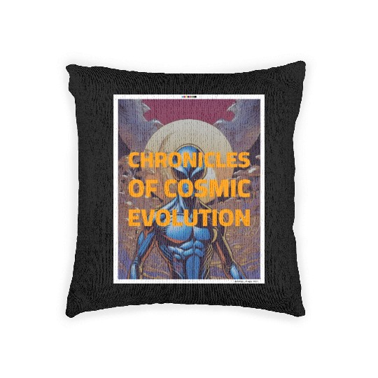 Ethereal Alien Fantasy - Cosmic Radiance Art Woven Pillows