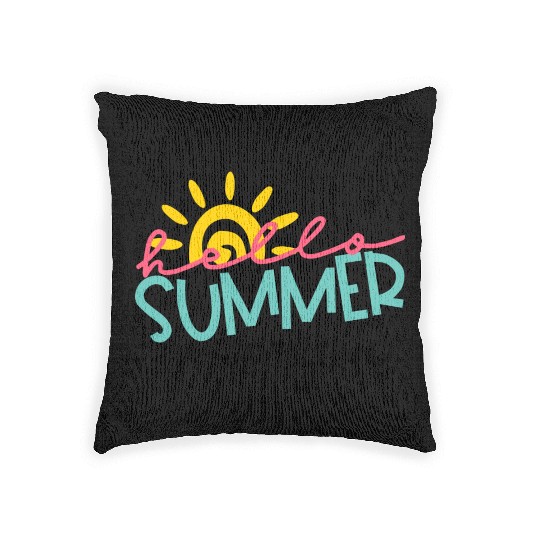 Hello Summer Sailing Woven Pillows